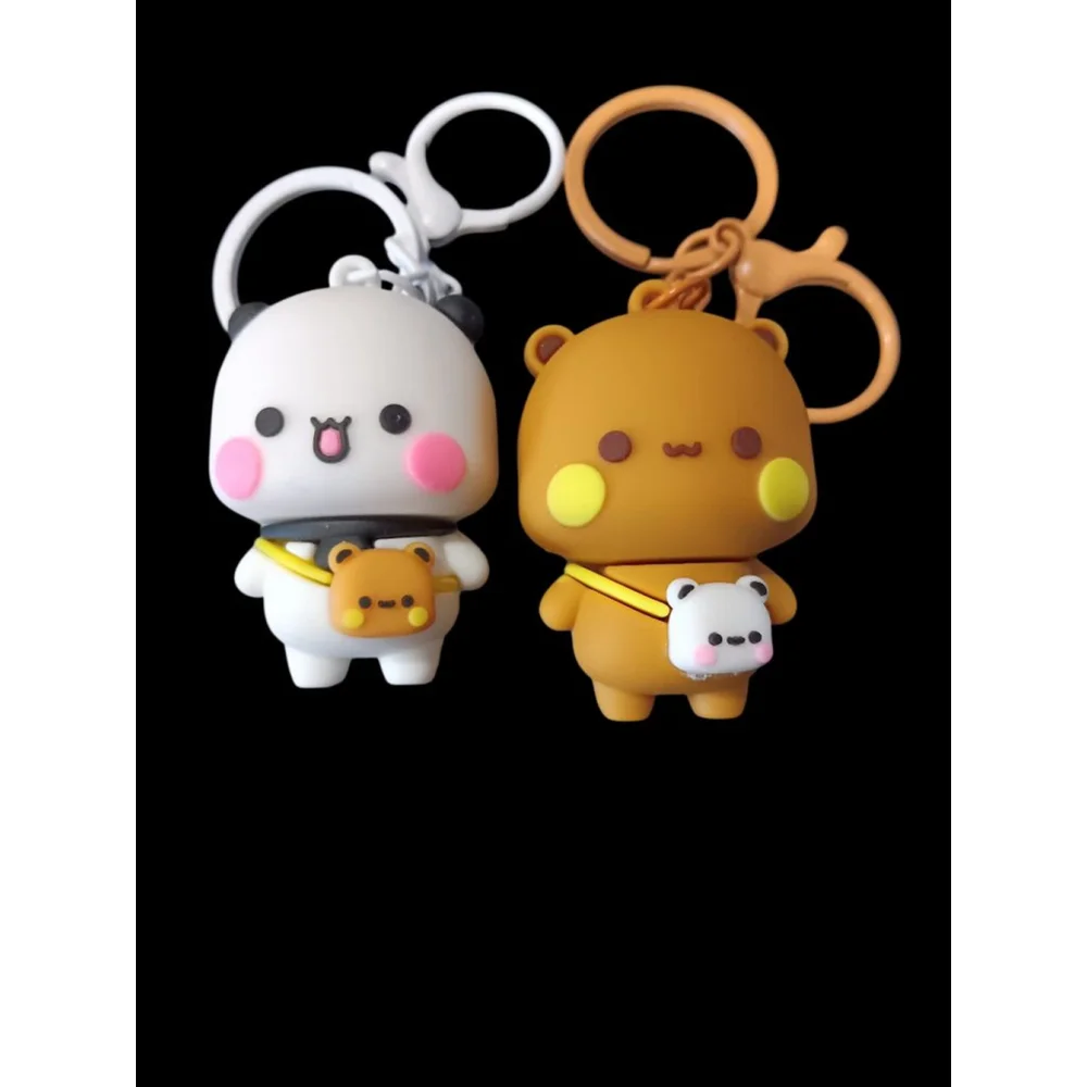 Bubu & Dudu Character Adorable Keychain Purse Backpack Charm Set